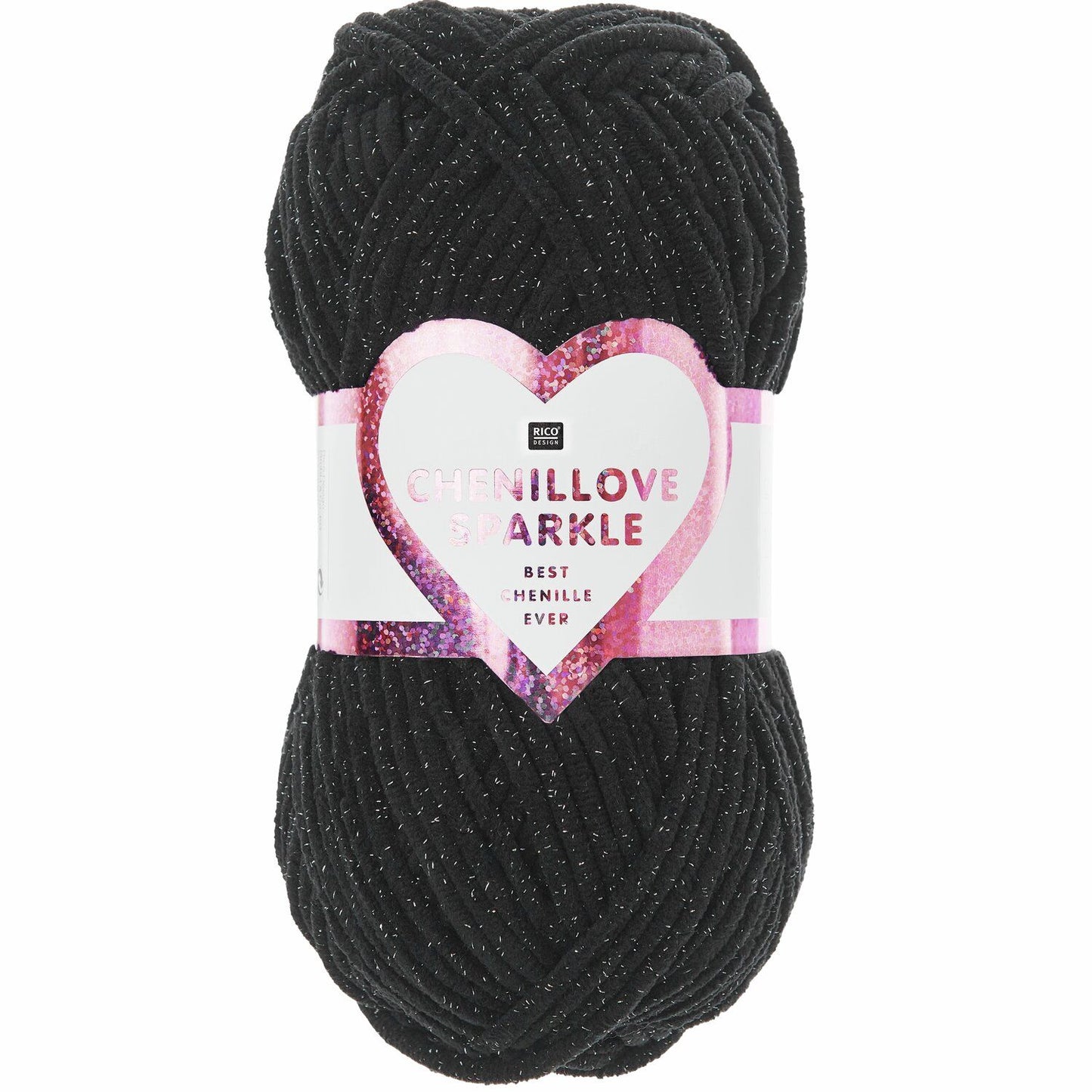 Rico Design Creative Chenillove Sparkle Black (006)