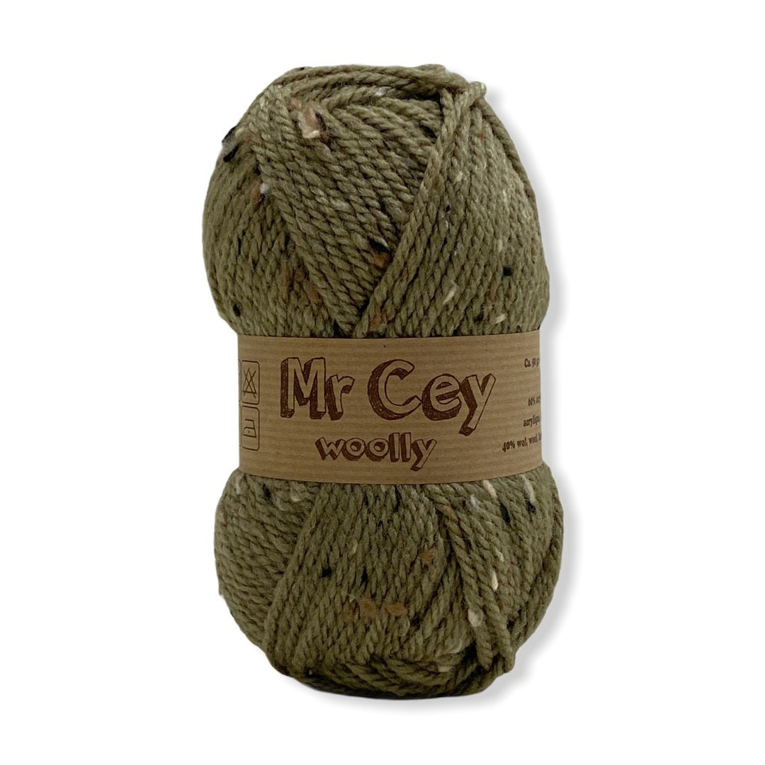 Mr. Cey Woolly Tweed 710 Olive