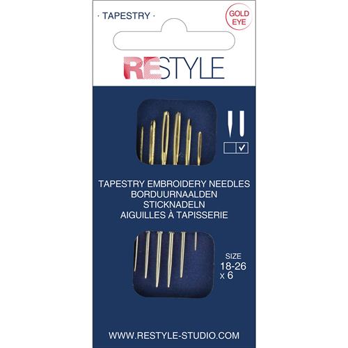 ReStyle Borduurnaalden met ronde punt 18 - 26 (6 stuks)