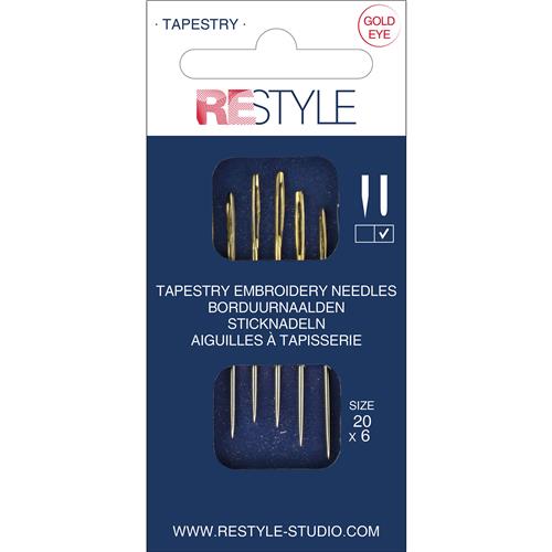 ReStyle Borduurnaalden met ronde punt 20 (6 stuks)