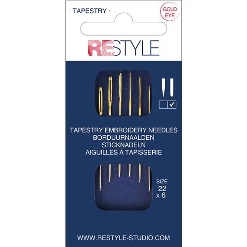 ReStyle Borduurnaalden met ronde punt 22 (6 stuks)
