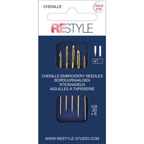 ReStyle Borduurnaalden met scherpe punt 20 (6 stuks)