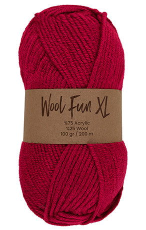 Lammy Yarns Wool Fun XL Red (016)