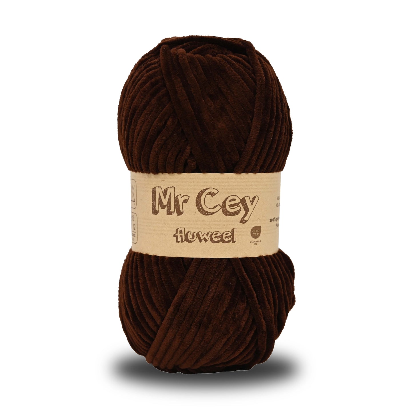 Mr. Cey Fluweel (Chenille) Coffee (080)
