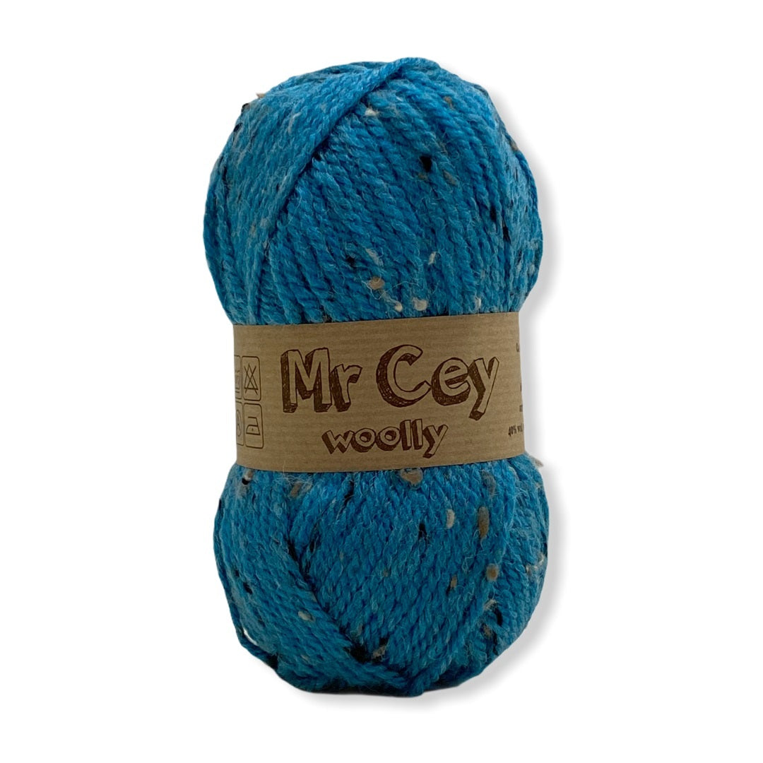 Mr. Cey Woolly Tweed 782 Turquoise