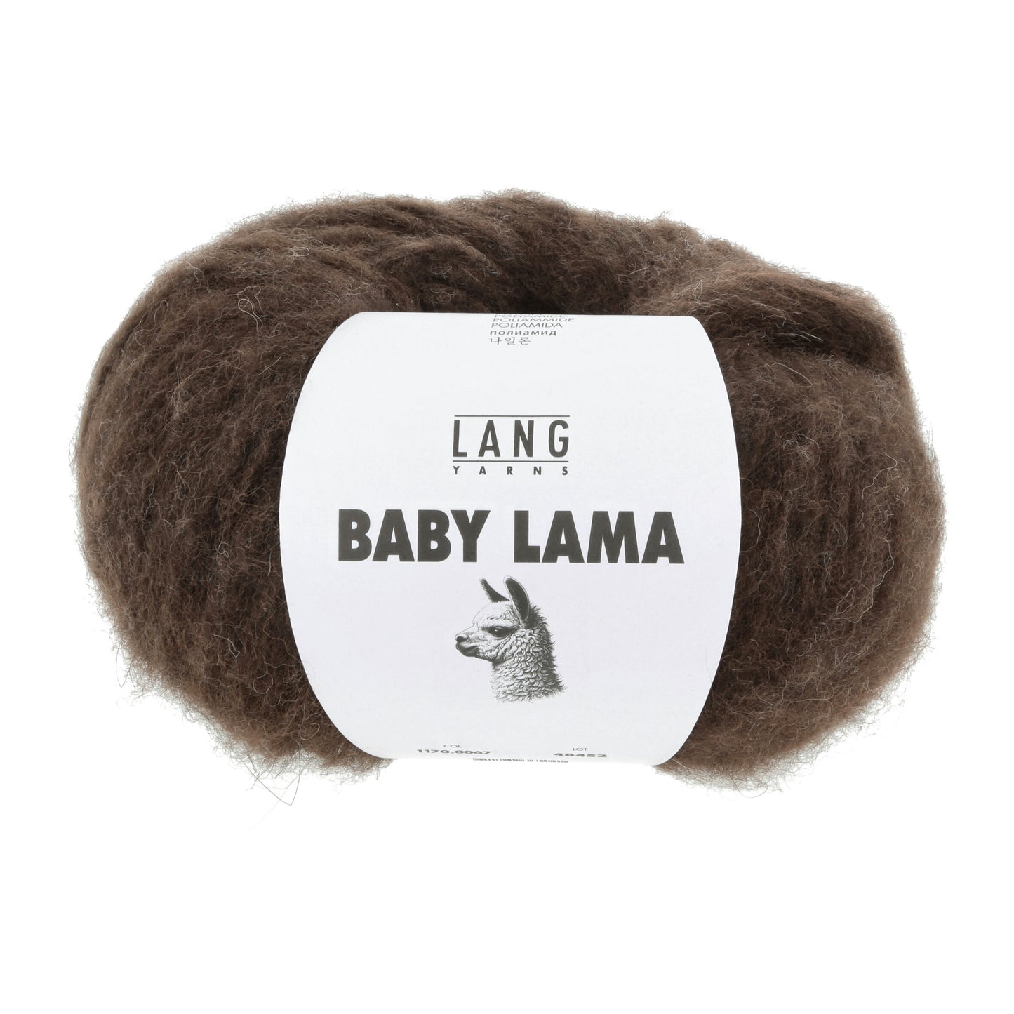 Lang Yarns Baby Lama Dark Brown (0067)