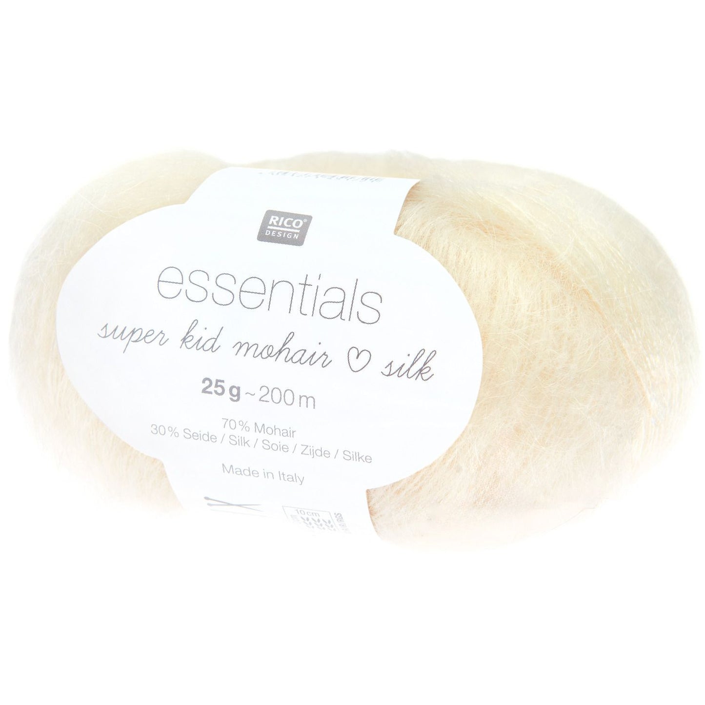Rico Design Essentials Super Kid Mohair Loves Silk Cream (042)
