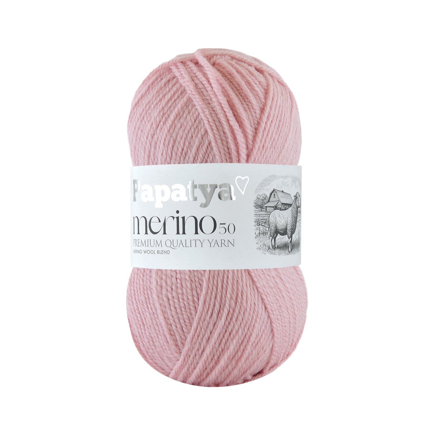 Papatya Merino 50 Powder Pink (4120)