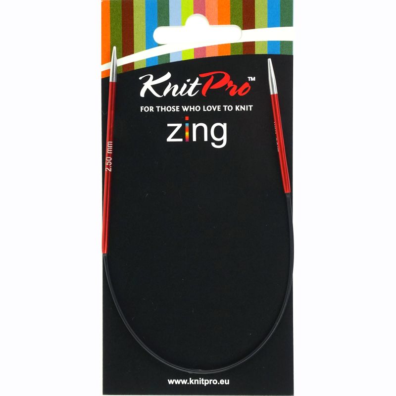 Knitpro Zing Rondbreinaald 25 cm 2.5 mm