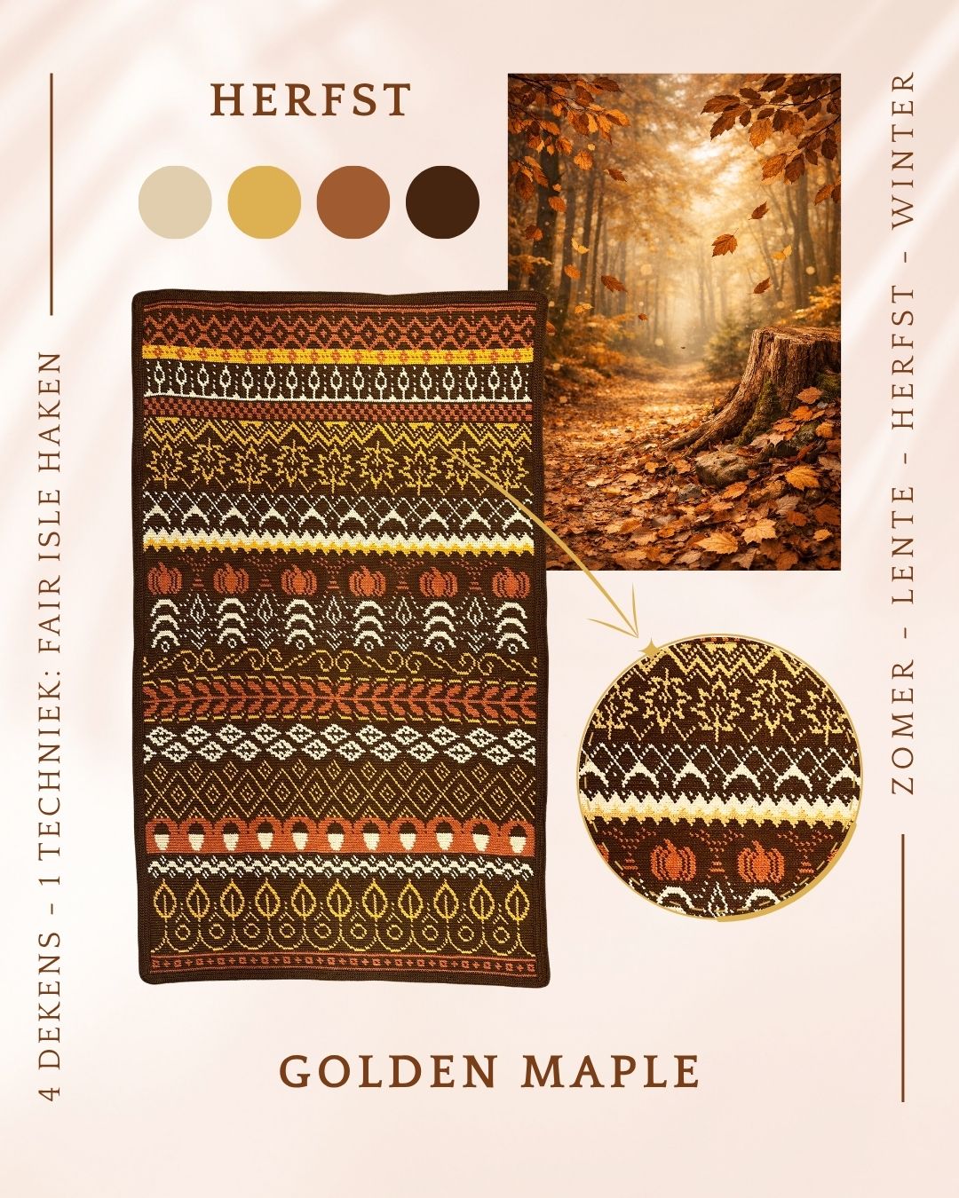 GOLDEN MAPLE 4 Seizoenen CAL-KATOENPAKKET – Mosaic Fair Isle Edition 2026