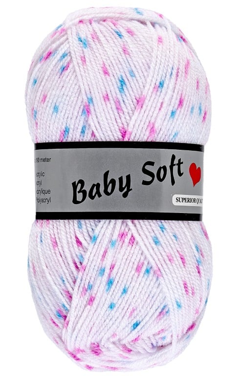 Lammy Yarns Baby Soft Print Rose Sprinkles (602)