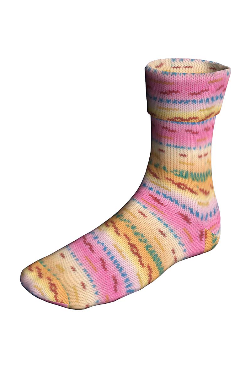 Lang Yarns Super Soxx Bamboo Color 4 Ply Wildflowersoxx Snapdragon (0561)