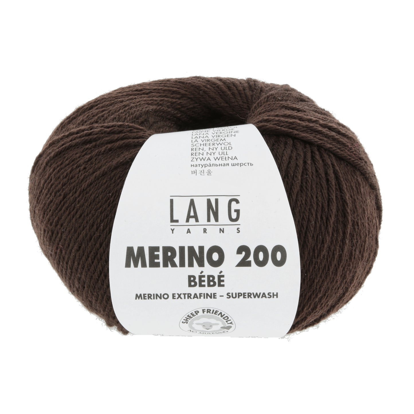 Lang Yarns Merino 200 Bebe Brown (0368)