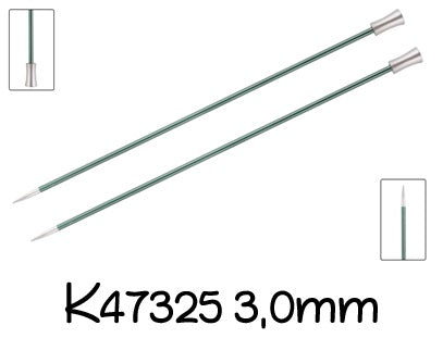 Knitpro Zing Breinaald met knop 40cm 3 mm