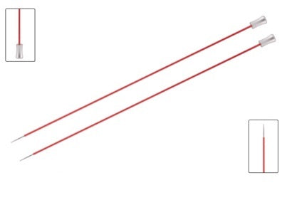 Knitpro Zing Breinaald met knop 40cm 6.50 mm