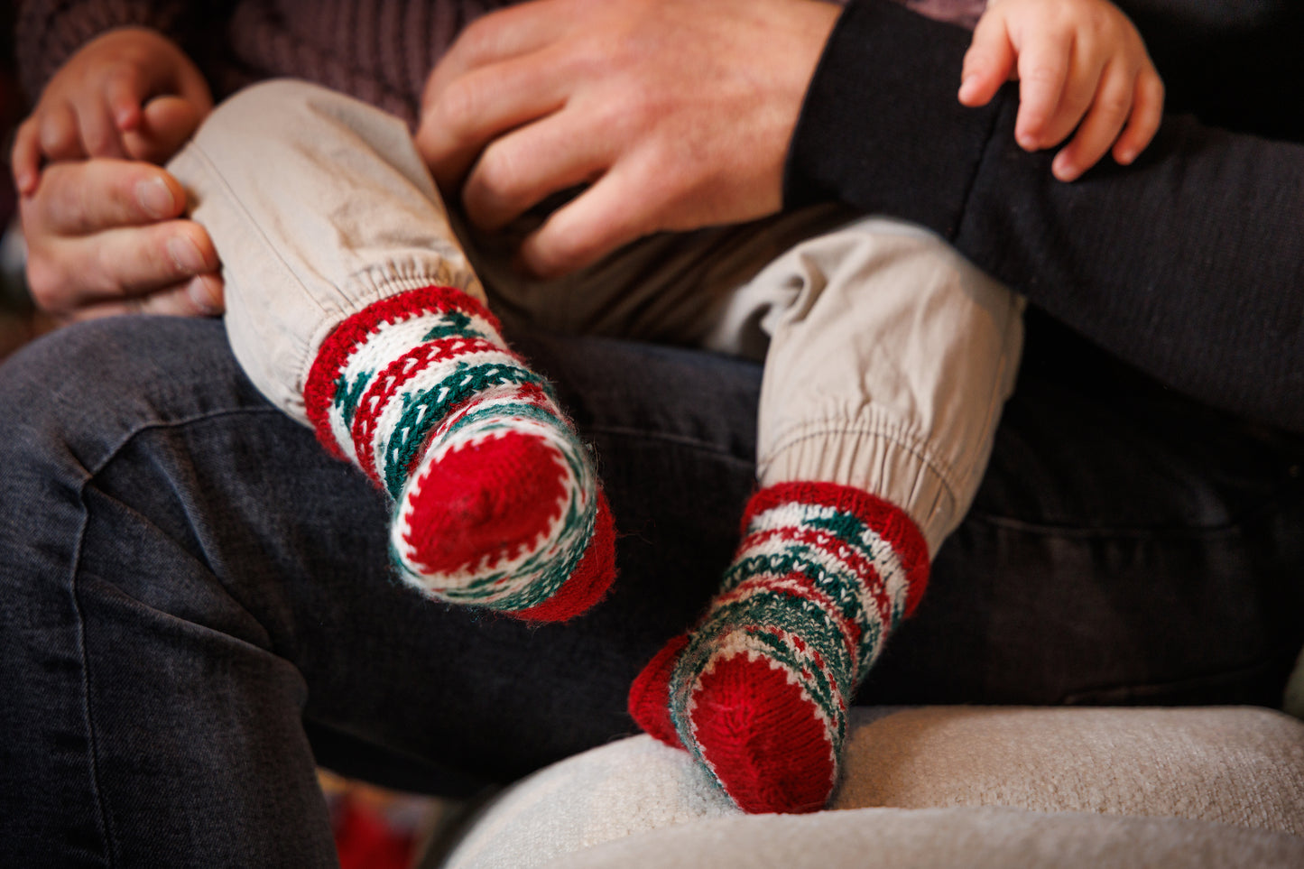 My First Christmas sokken pakket (HAKEN) by Mr. Cey - (0-4 jaar) (Kerstsokken)
