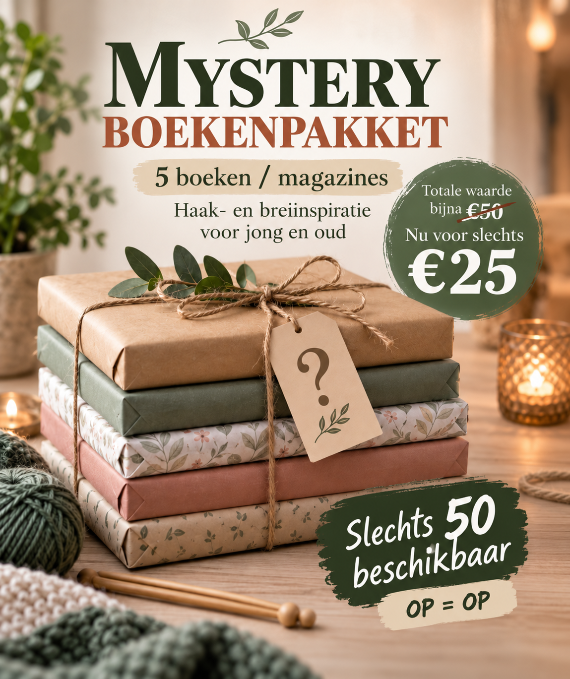 Surprise boeken pakket (Haken en BReien)