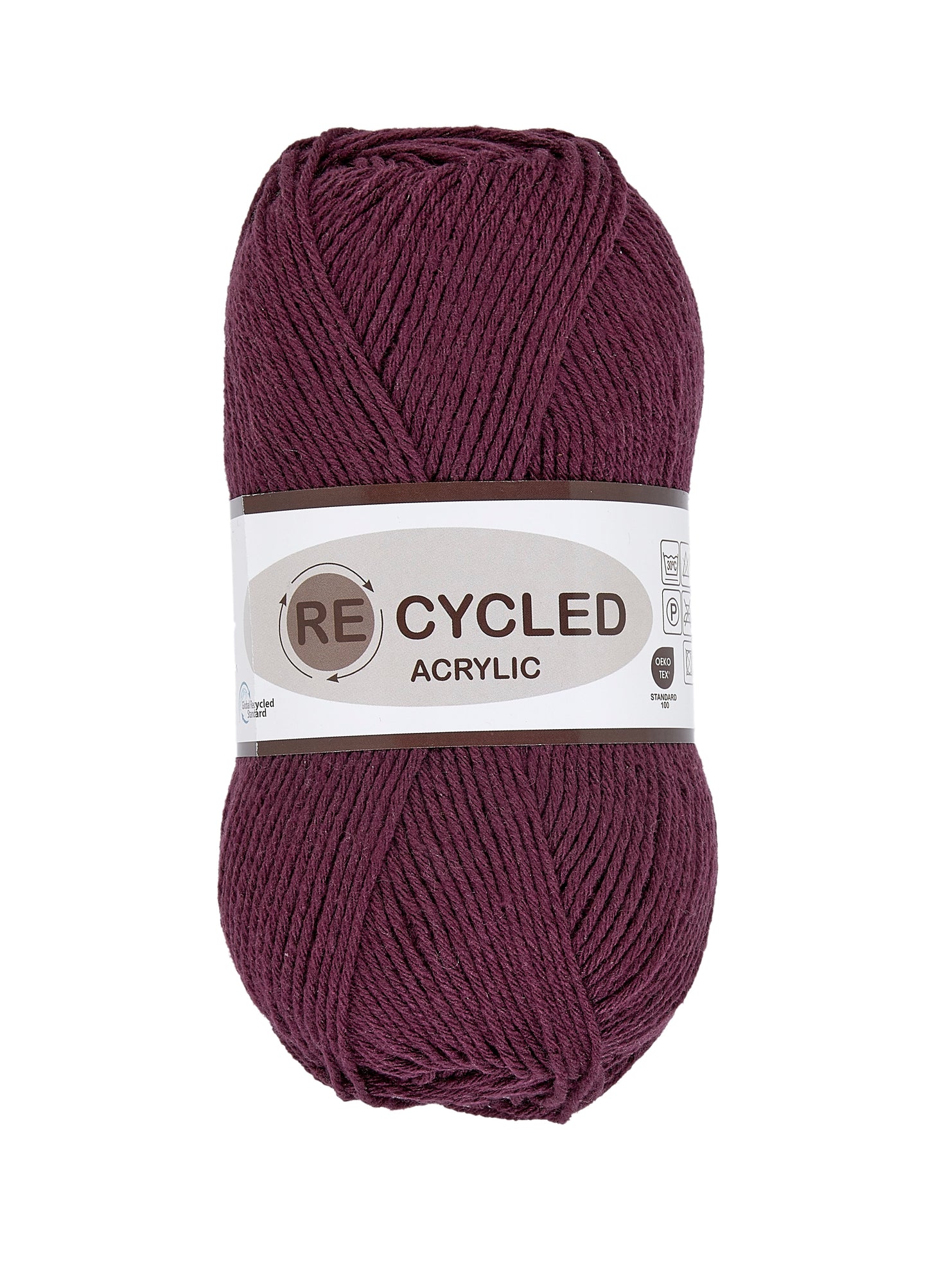 Lammy Yarns Recycled Acrylic Aubergine (064)
