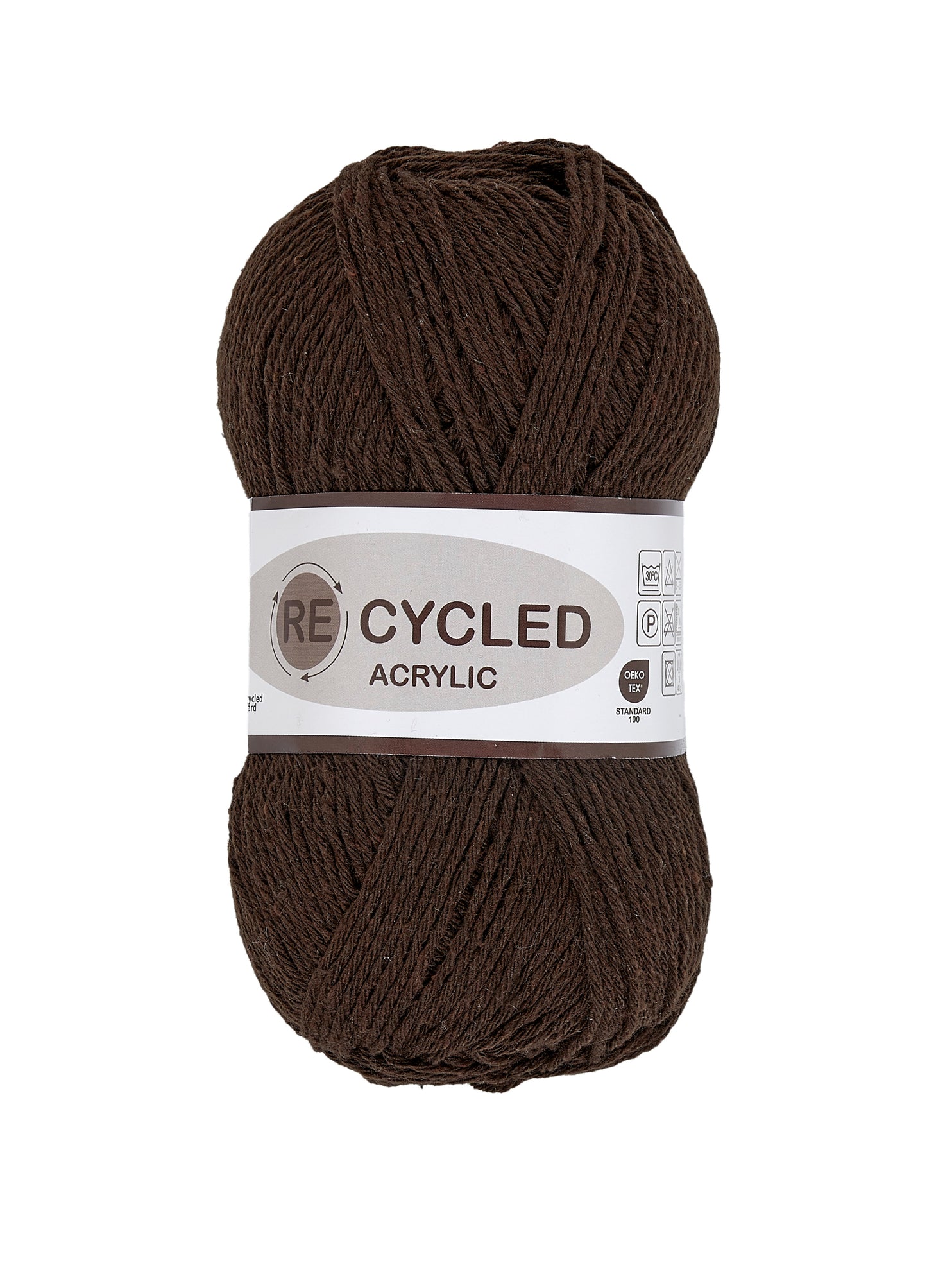 Lammy Yarns Recycled Acrylic Dark Brown (110)