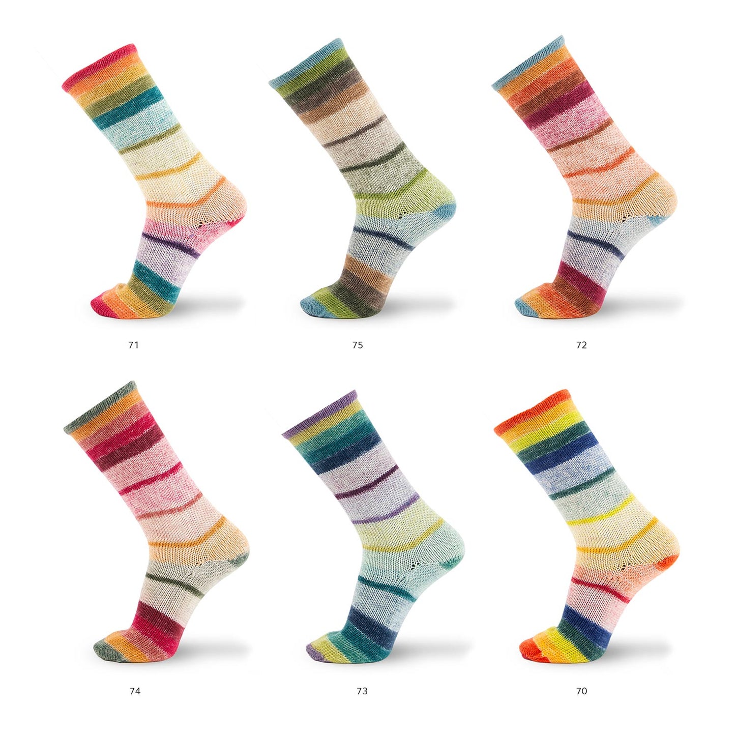 Katia Concept 4 Ply Symmetric Socks and More Illusion Fire (74)