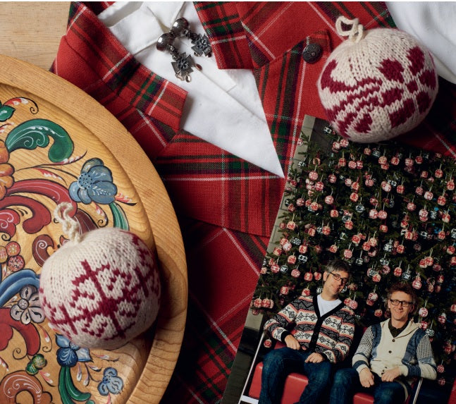 De revival van Kerstballen breien met Arne en Carlos