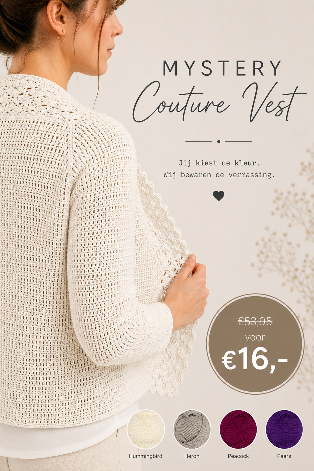 Mystery Couture Vestje (naturel)