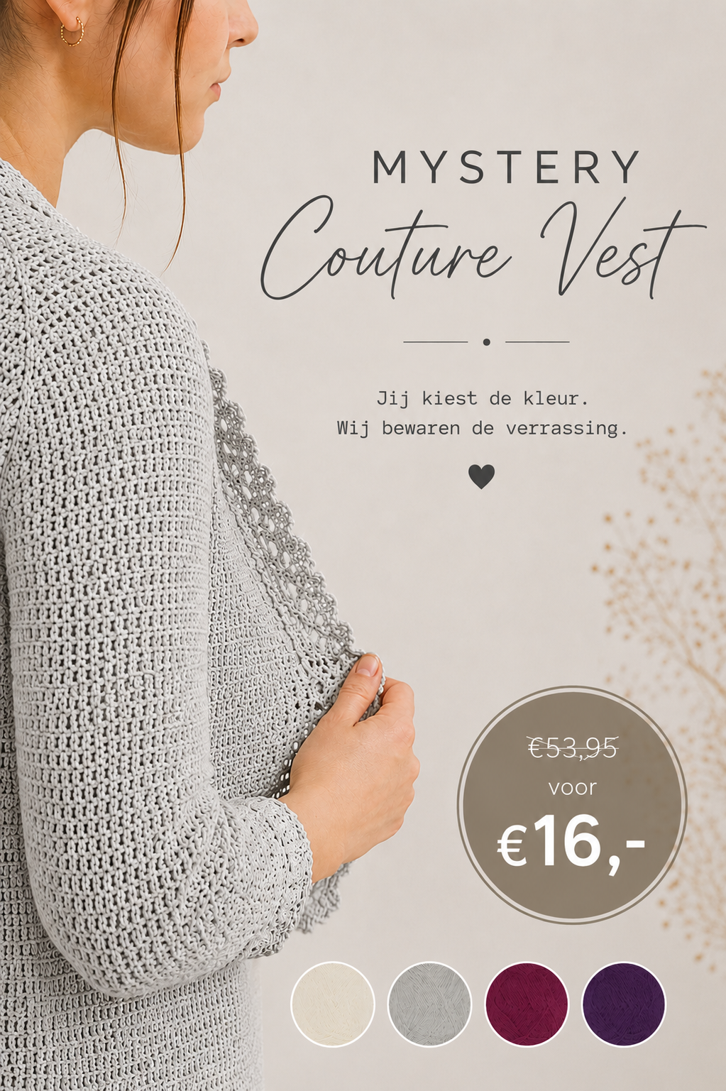 Mystery Couture Vestje (Grijs)