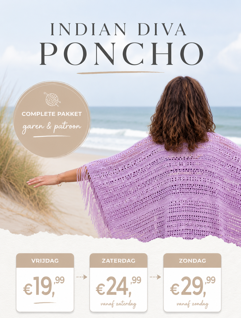 Indian Diva Poncho Clematite