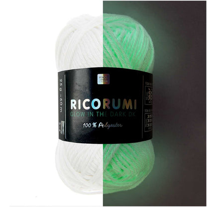 Rico Design Ricorumi Glow In The Dark White (001)