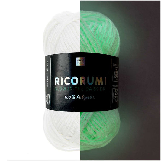 Rico Design Ricorumi Glow In The Dark White (001)