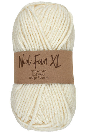 Lammy Yarns Wool Fun XL Cream (001)