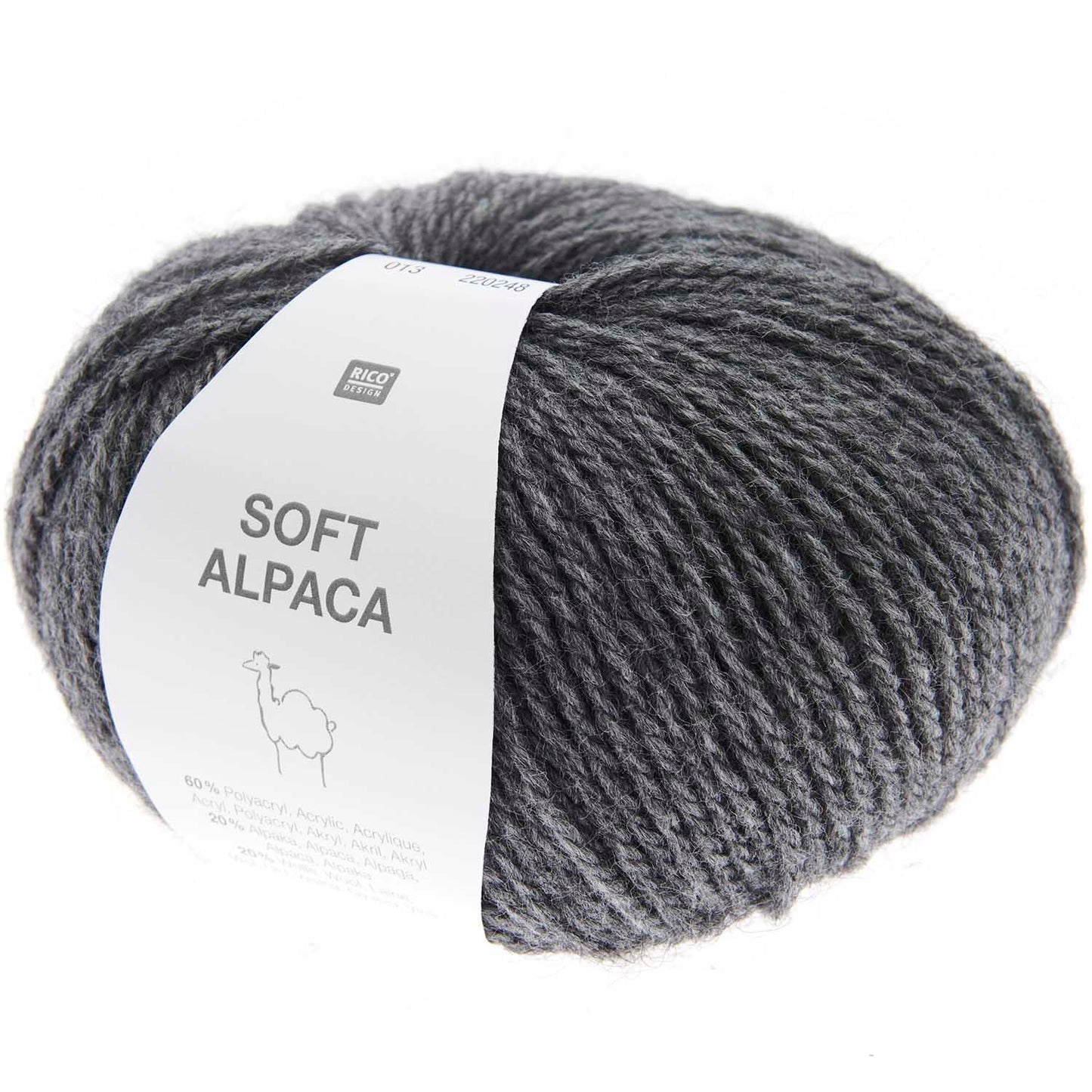 Rico Design Soft Alpaca Charcoal (013)