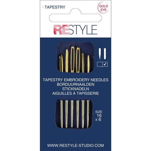 ReStyle Borduurnaalden met ronde punt 16 (6 stuks)