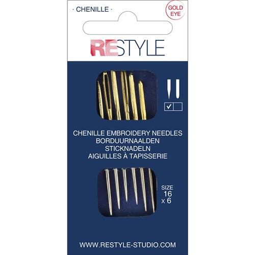 ReStyle Borduurnaalden met scherpe punt 16 (6 stuks)