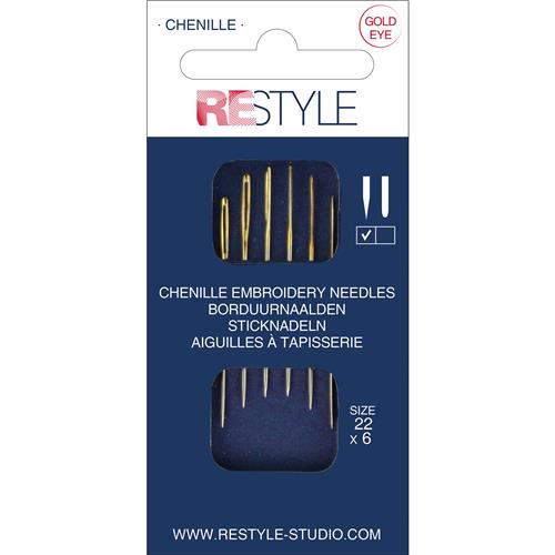 ReStyle Borduurnaalden met scherpe punt 22 (6 stuks)