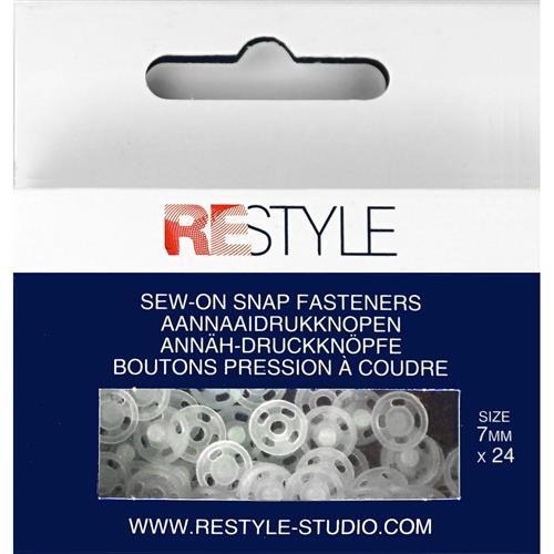 ReStyle Aannaaidrukknopen 7 mm plastic (24 stuks)
