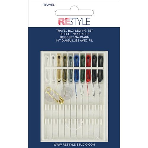 ReStyle Reparatieset, 10 Sharps naainaalden, elk met een andere kleur naaigaren