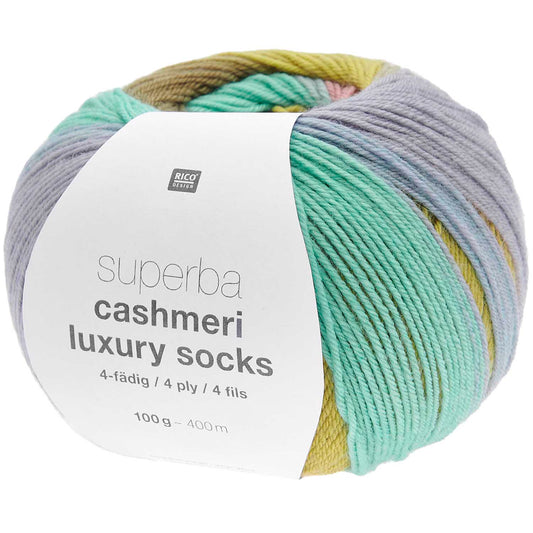 Rico Design Superba Cashmeri Luxury Socks Jungle (020)