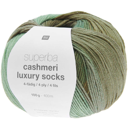 Rico Design Superba Cashmeri Luxury Socks Green (026)