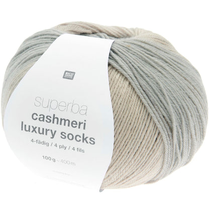 Rico Design Superba Cashmeri Luxury Socks Beige (028)