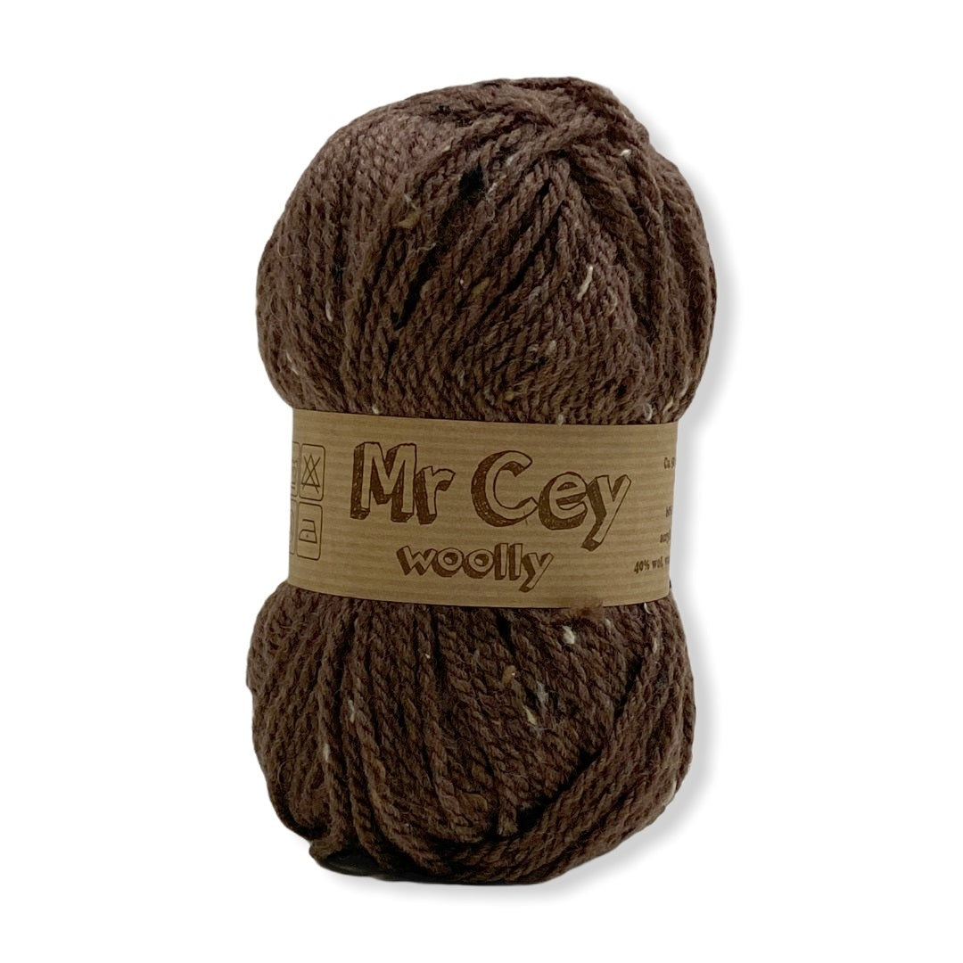 Mr. Cey Woolly Tweed 754 Walnut