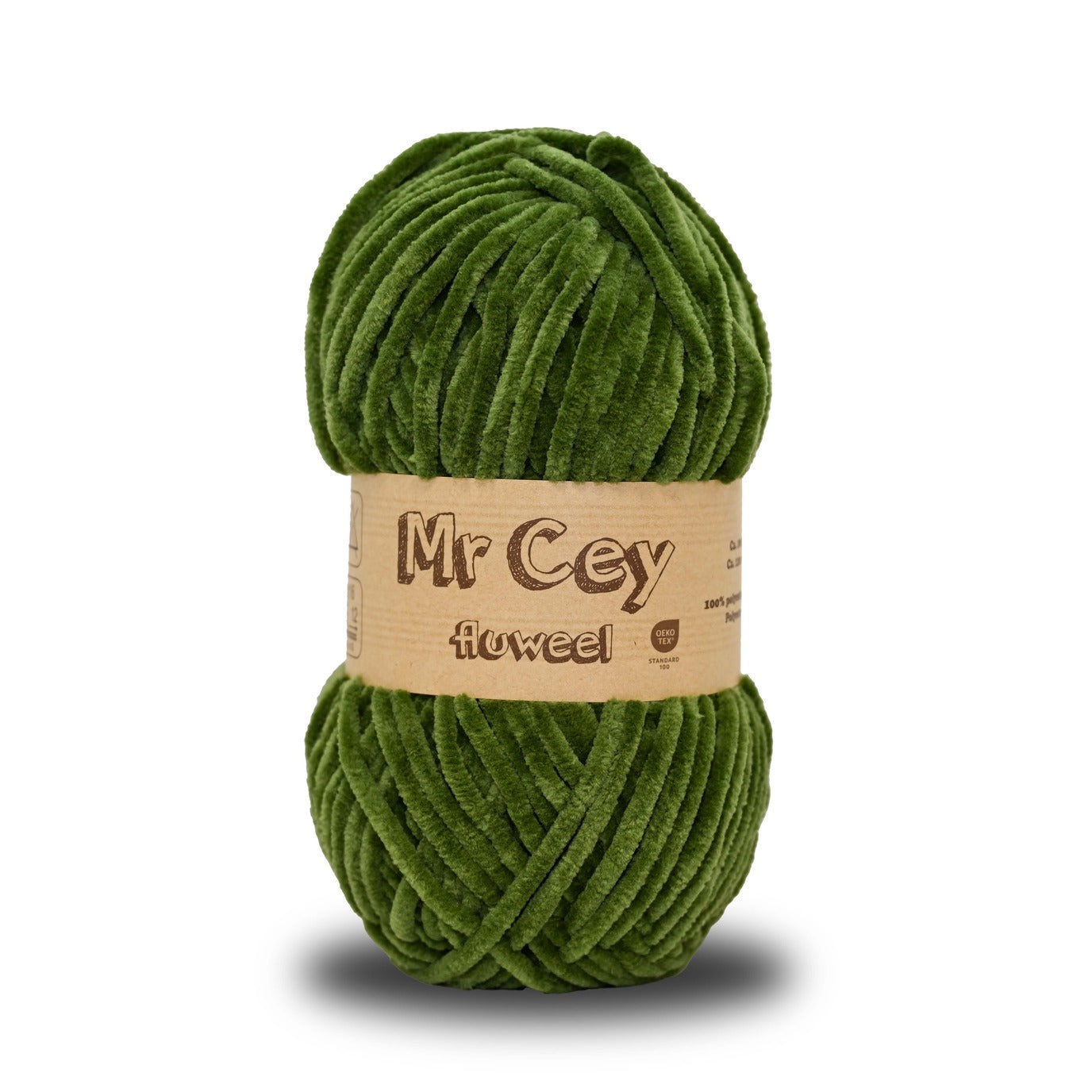 Mr. Cey Fluweel (Chenille) Army (066)