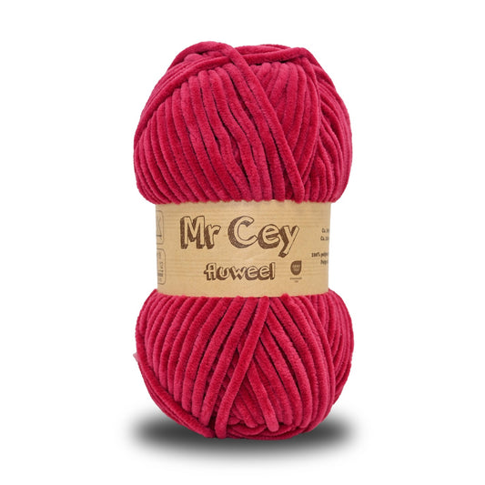 Mr. Cey Fluweel (Chenille) Raspberry (086)
