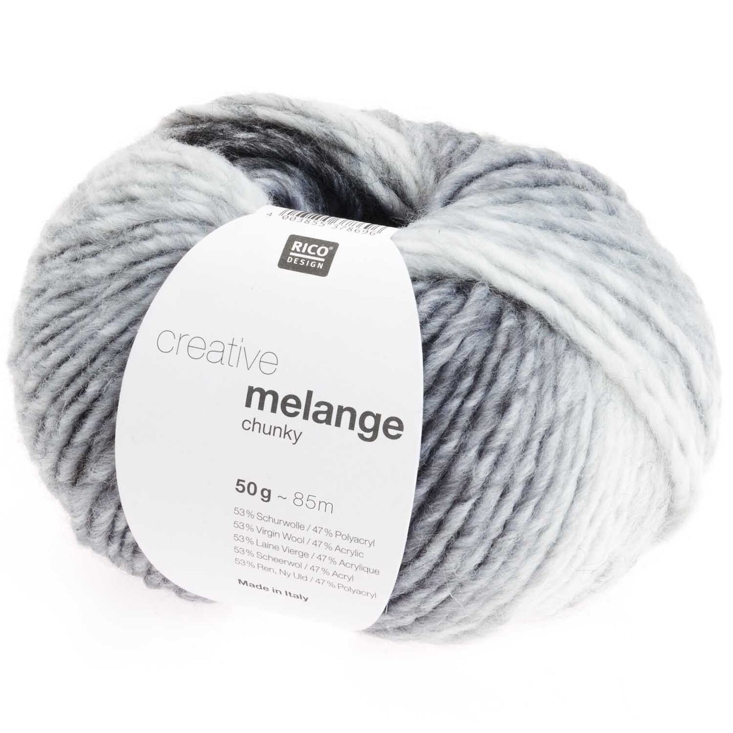 Rico Creative Melange Chunky Grey and More (001)