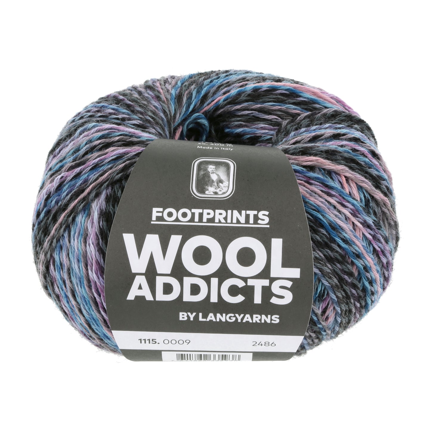 Lang Yarns Wool Addicts FootPrints Dark Lilac (0009)