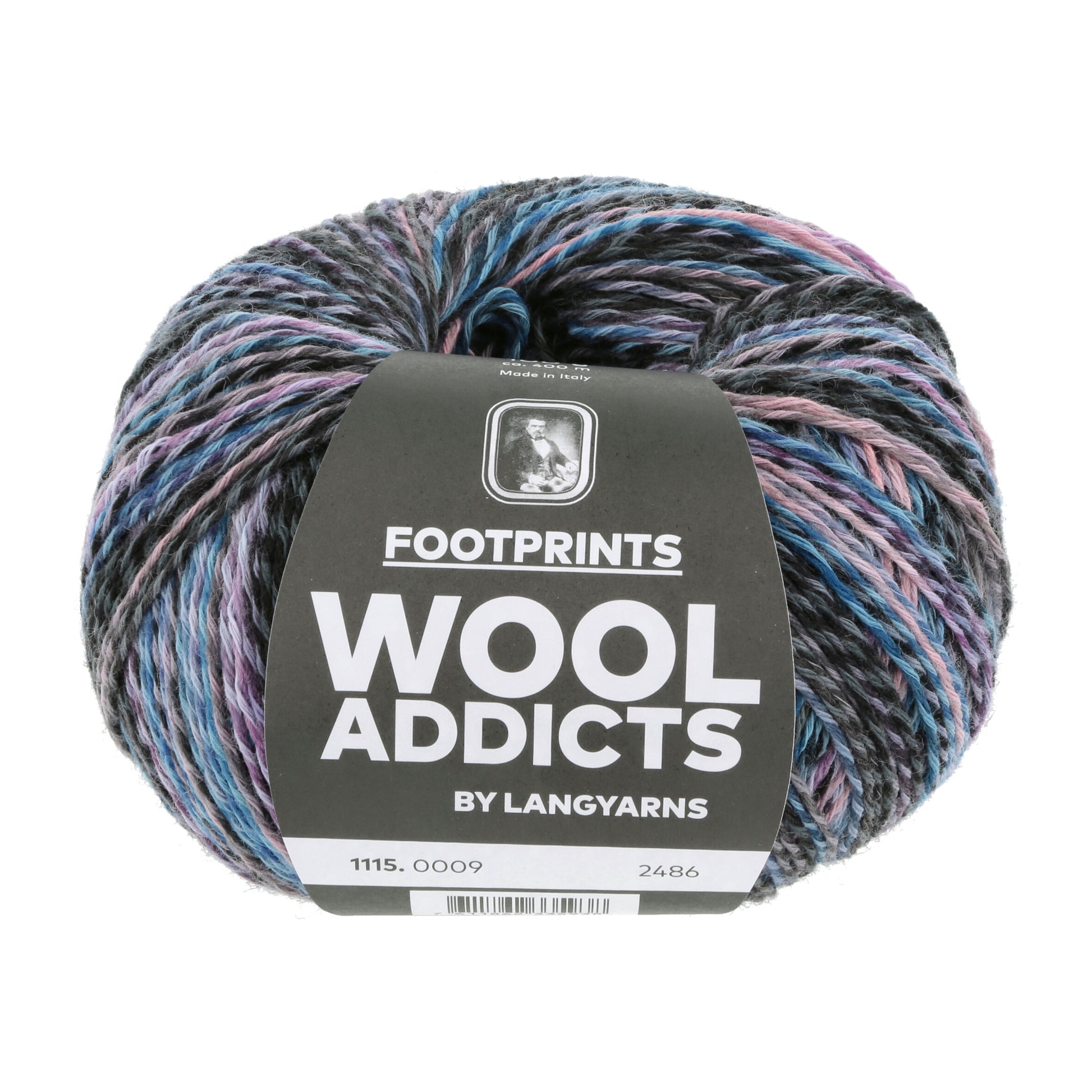Lang Yarns Wool Addicts FootPrints Dark Lilac (0009)