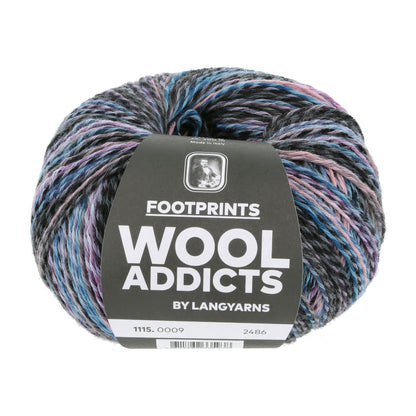 Lang Yarns Wool Addicts FootPrints Dark Lilac (0009)