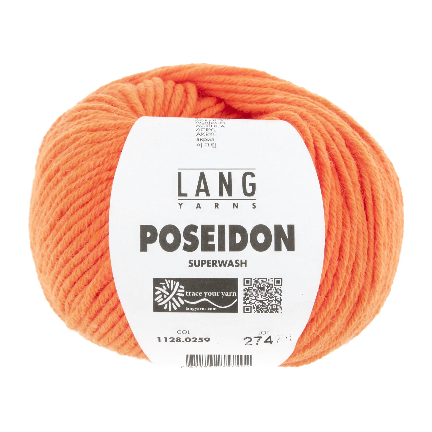 Lang Yarns Poseidon Royal Orange (0259)