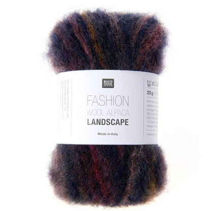 Rico Fashion Wool Alpaca Landscape Dark Berries (006)