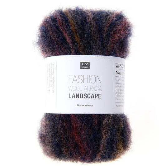 Rico Fashion Wool Alpaca Landscape Dark Berries (006)